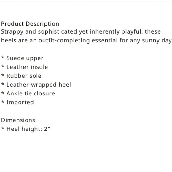 Anthropologie Ankle-Tie Block Heel Sandal- nude/blush - Picture 5 of 11